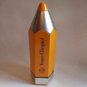ATTRACTIVE Veuve Clicquot Tin Pencil Wine Cooler Champagne Storage Box